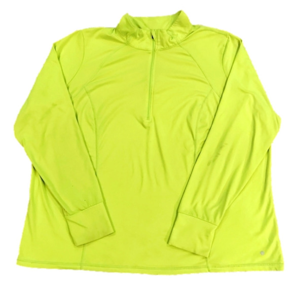 3/$20 Xersion Neon Grn Pullover Jacket - Picture 1 of 13